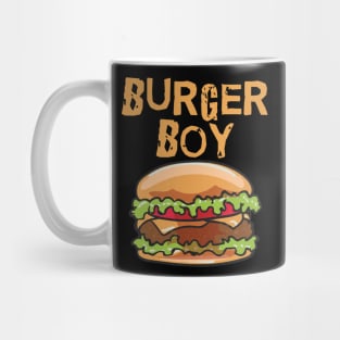 Funny Burger Boy Hamburger Cheeseburger Fast Food Lover Mug